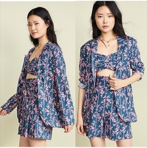 Free People Poolside 2 Piece Floral Set, size medium
